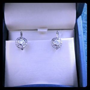 Sterling Silver and CZ earrings